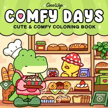 Hot Xmas Coloring Drawing Book COZY FRIENDS Coloring Book For Adults And Teens Featuring Adorable Creepy Creatures for Christmas 1