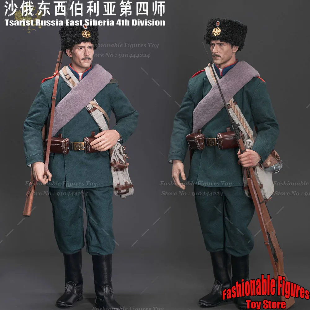 

QOM-1037 1/6 Men Soldier Clothes Set Tsarist Russia East Siberia 4Th Division In Lvshunkou 1904 Combat Uniform Fit 12" Body