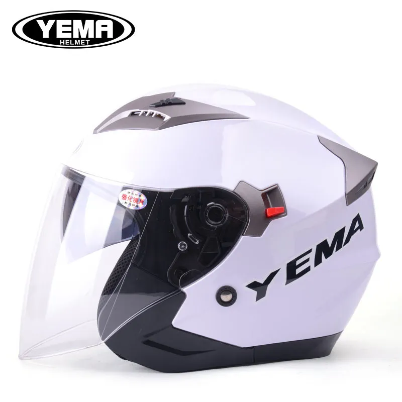 

Sunscreen Double Lens Half Helmet Motorcycle Warm Half-covered Electric Vehicle Helmet Battery Car Helmet Men and Women Winter