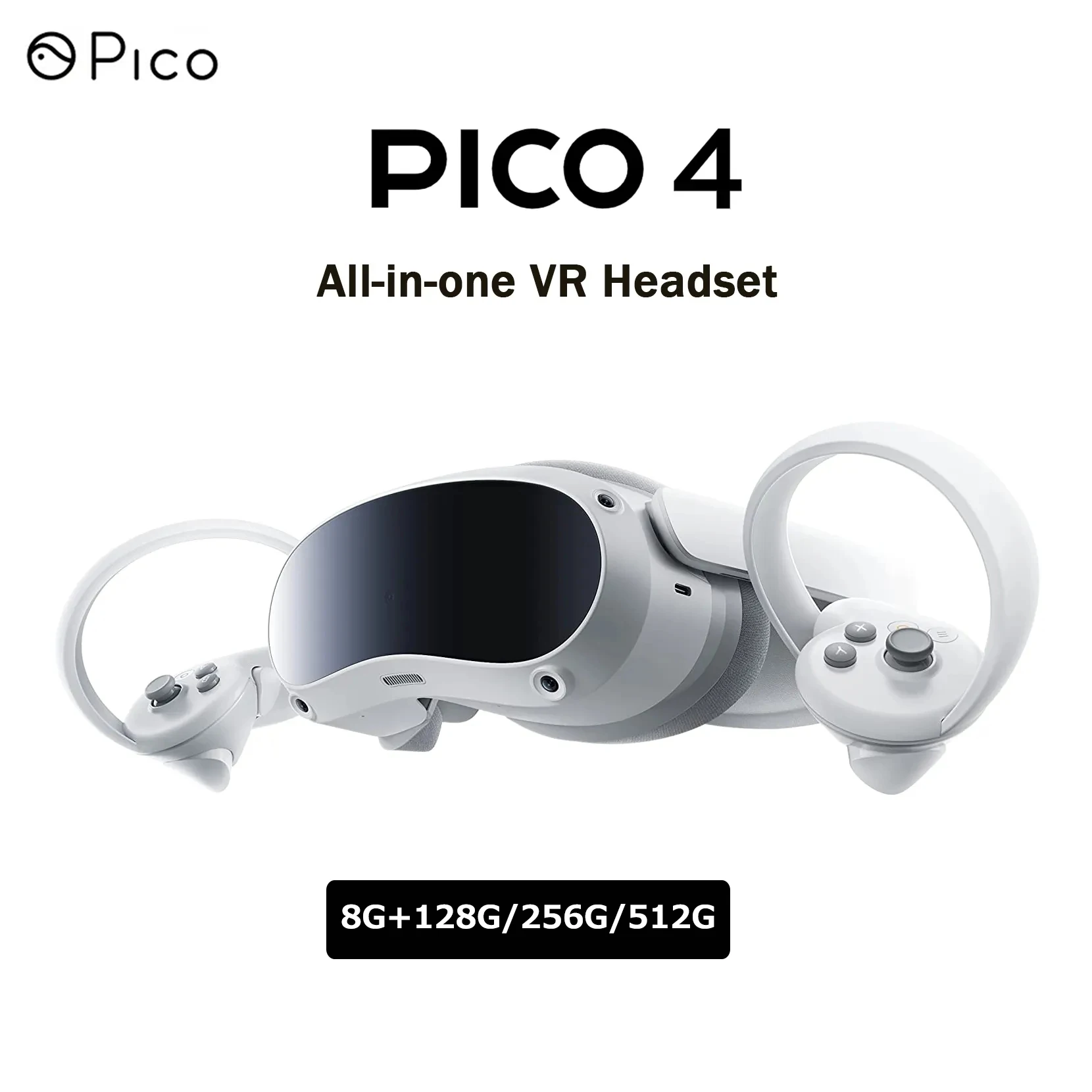 

PICO 4 VR Headset All-in-One 3D VR Glasses Virtual Reality Somatosensory Game 4K Display Wireless 128G 256G 512G VR Headset