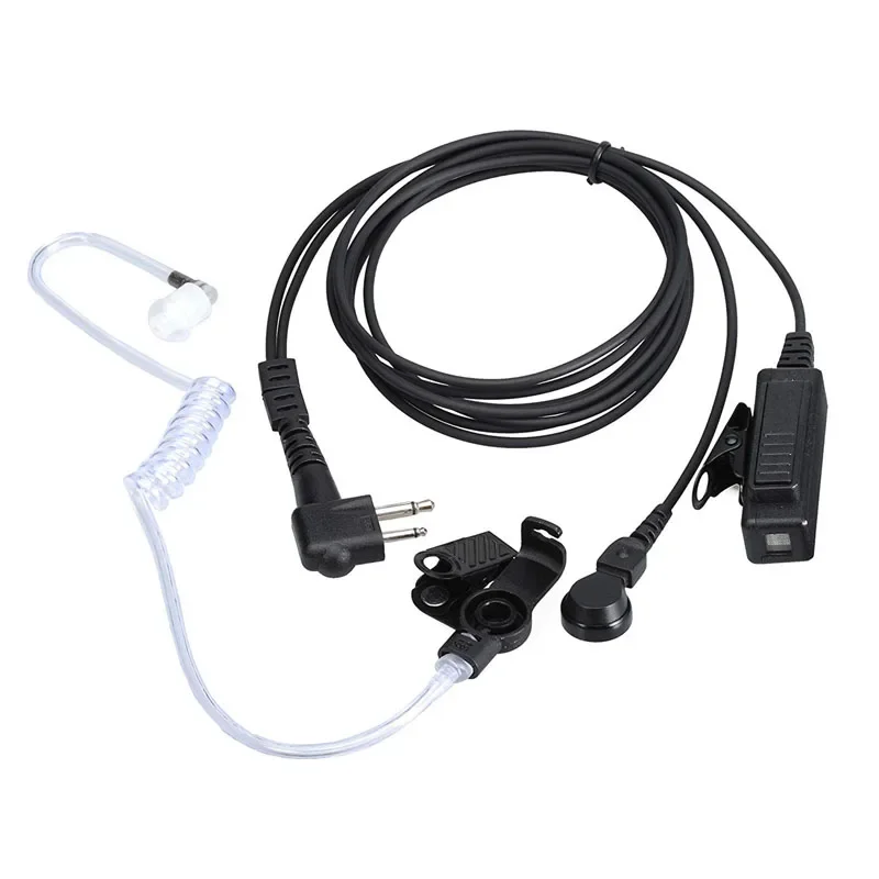 Acoustic Air Tube Earpiece Headset PPT Mic for Motorola EP450 CP180 CP185 CP040 CP200 GP2000 CLS1450 CLS1100 Radio Walkie Talkie