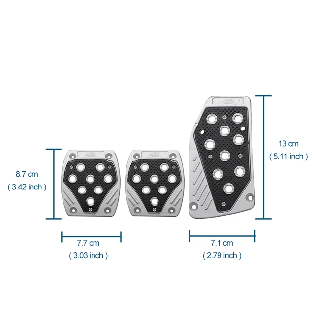 3 stücke Rutschfeste Auto Pedal Pads Auto Sport Gas Kraftstoff