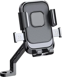 Universal Shockproof Rotatable Bike & Motorcycle Phone Mount with Fast Locking System (Rearview Mirror)