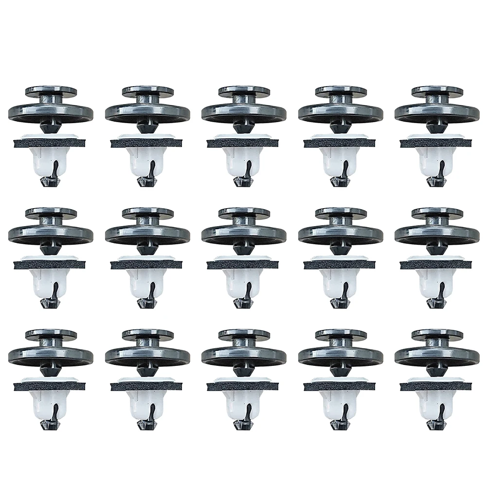 Replascement Car Bumper Clip Metal Plastic Precision 15pcs 91513-T6A-003 Black Perfect Fit Seamless Installation