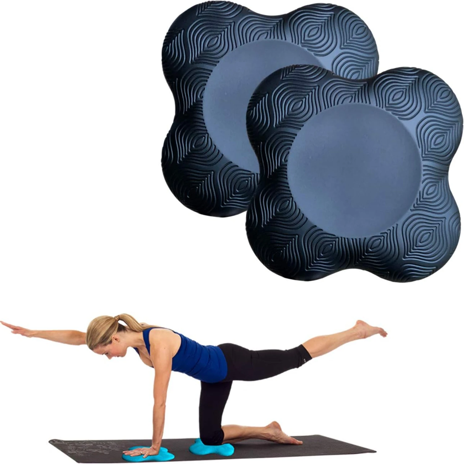 Thick Extra Cushioned Yoga Knee Pad for Comfortable Kneeling-Ideal for Elbows, Hands, Wrist, and Head Support during Yoga and