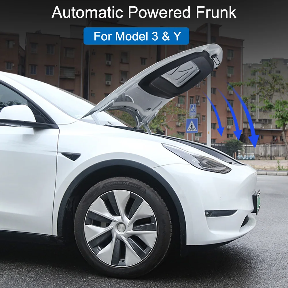 

Automatic Powered Frunk Car Modified Lifting Door For Tesla Model 3 Y Waterproof IPX6 APP KEY FOB Opening