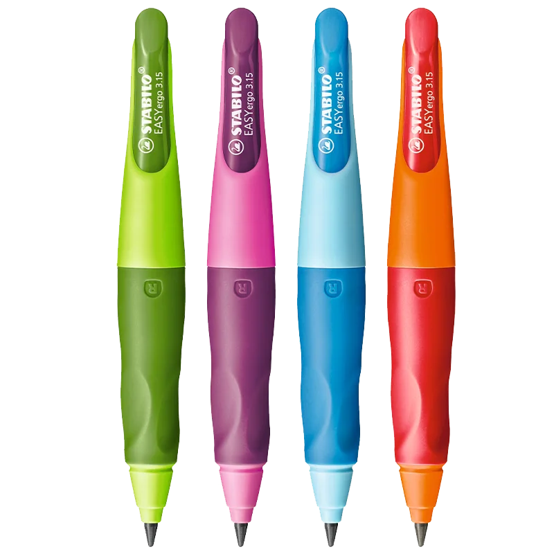 Stabilo Easyego 기계식 연필, 전문 왼손 오른손 잡기 자동 연필, 1.4mm 연필 리드, 1 박스 리드 선물