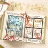 1Roll 2M Flower Handbook DIY School PET Tape Branch Series Supplies Flowering Adhesives Writing Background Scrapbook 60mm*2m 4