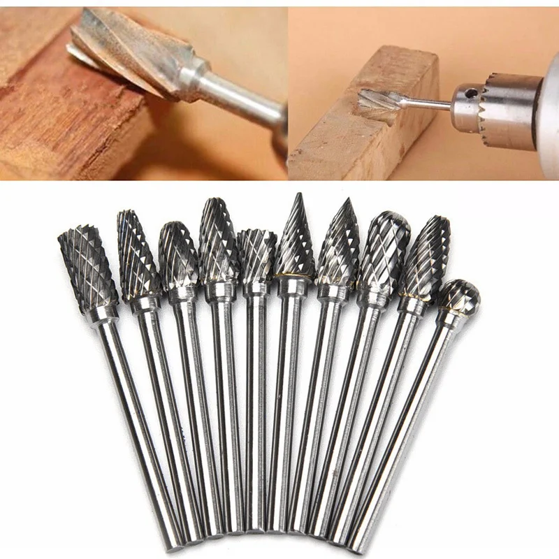 Set Di 20 Frese Rotative In Carburo Di Tungsteno,punte Dremel - Foto 3