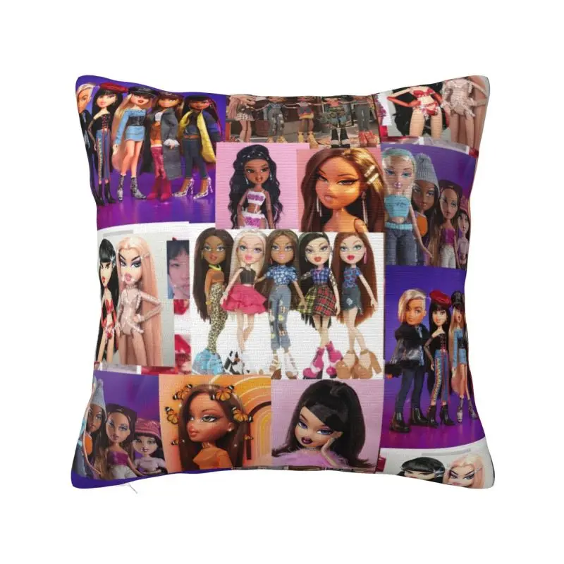 

Bratz Doll Cushion Cover 45x45cm Tv Movie Cartoon Soft Nordic Pillow Home Decor