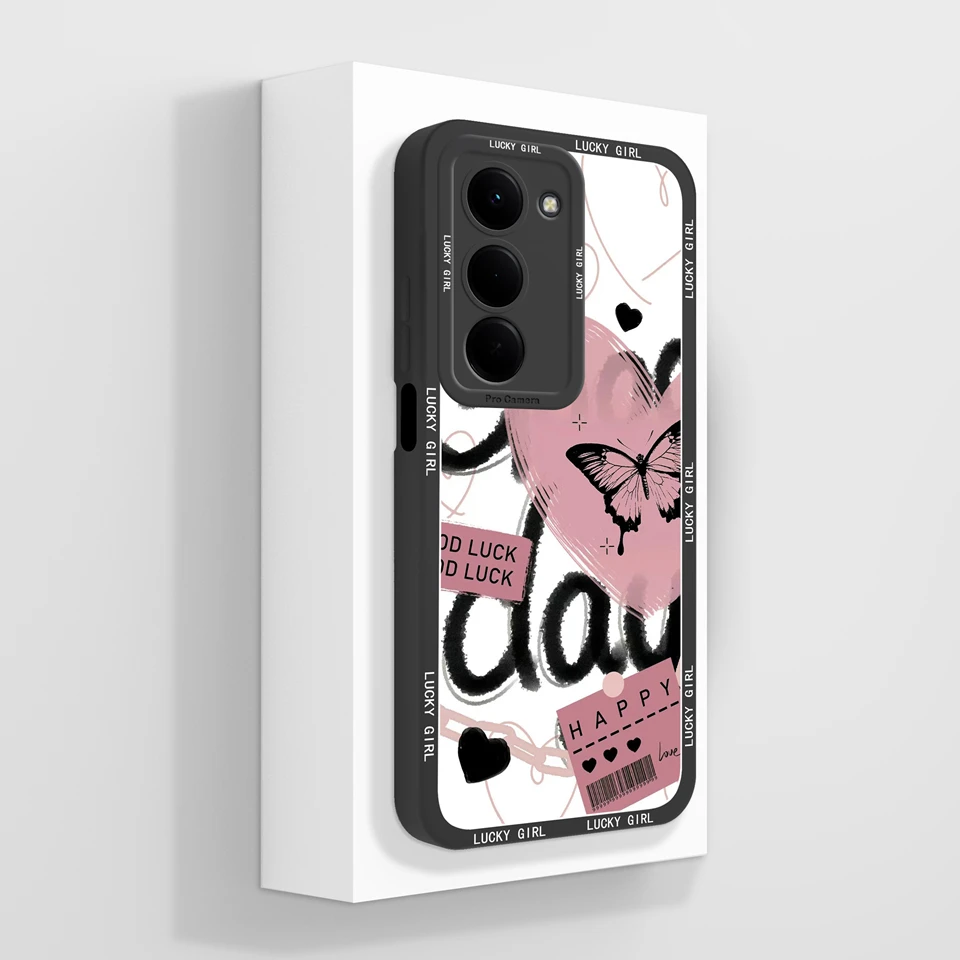 Adorable Girl Avocado Soft Back Cover - Trendy Fall Prevention Case