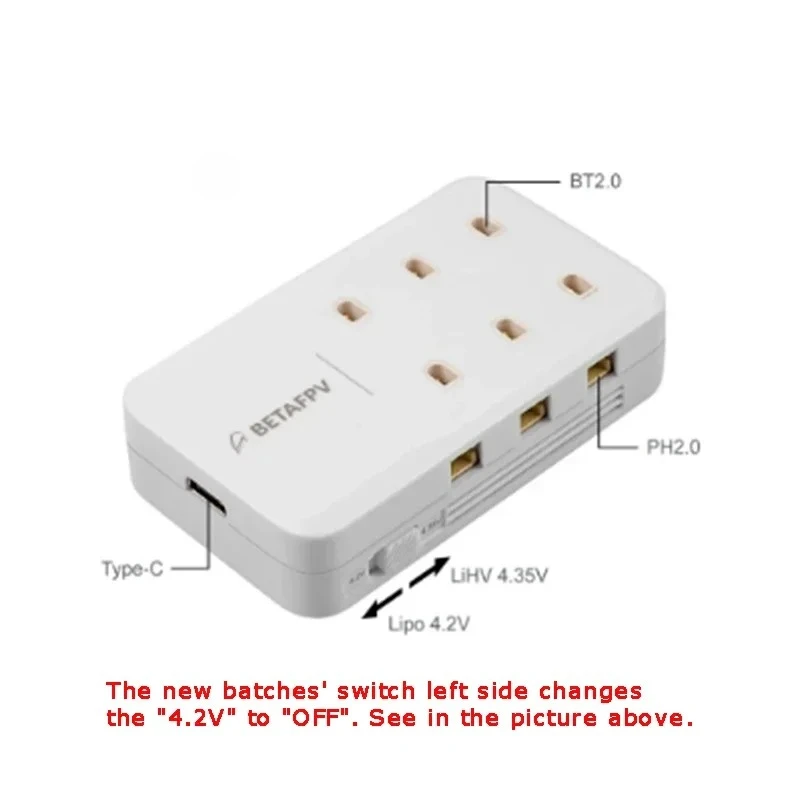 Lot de 8 piles BT2.0 450mAh pour drone FPV micro, prêtes à être installées dans un drone.