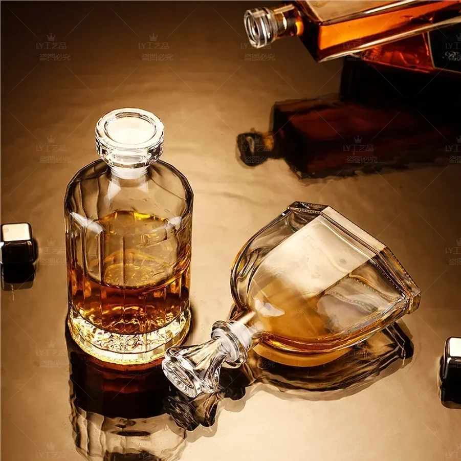 350ml Cold Extract Glass Bottle Vodka Bottle Whiskey Wine Whisky Fruit Wine Green Plum Wine Hip Flasks Coffee Bottle