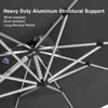 10' X 13' Patio Umbrella Outdoor Rectangle Umbrella, Large Cantilever Umbrella Windproof Offset Umbrella,Heavy Duty Sun Umbrella 5