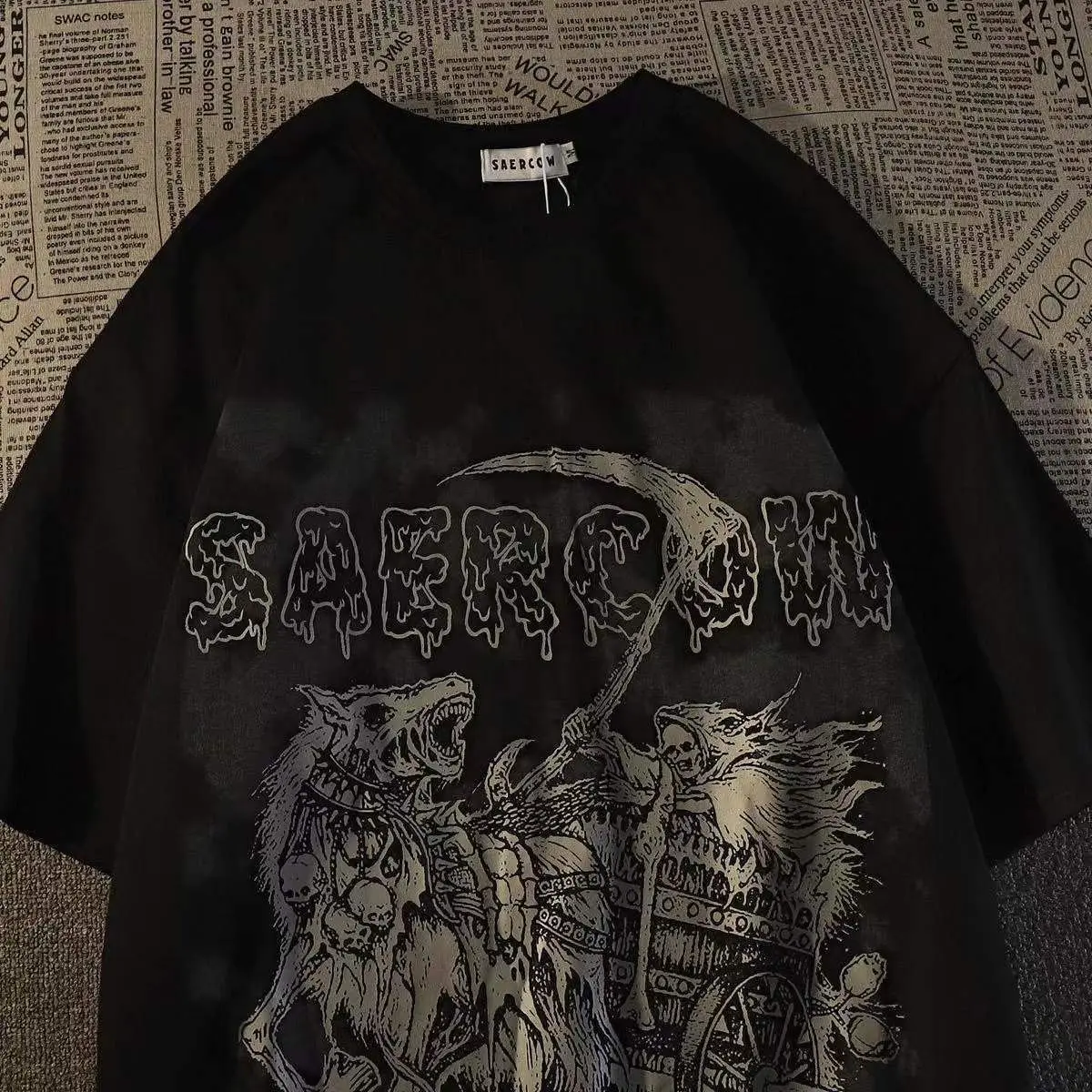T-shirt manches courtes col rond homme et femme, estival et décontracté