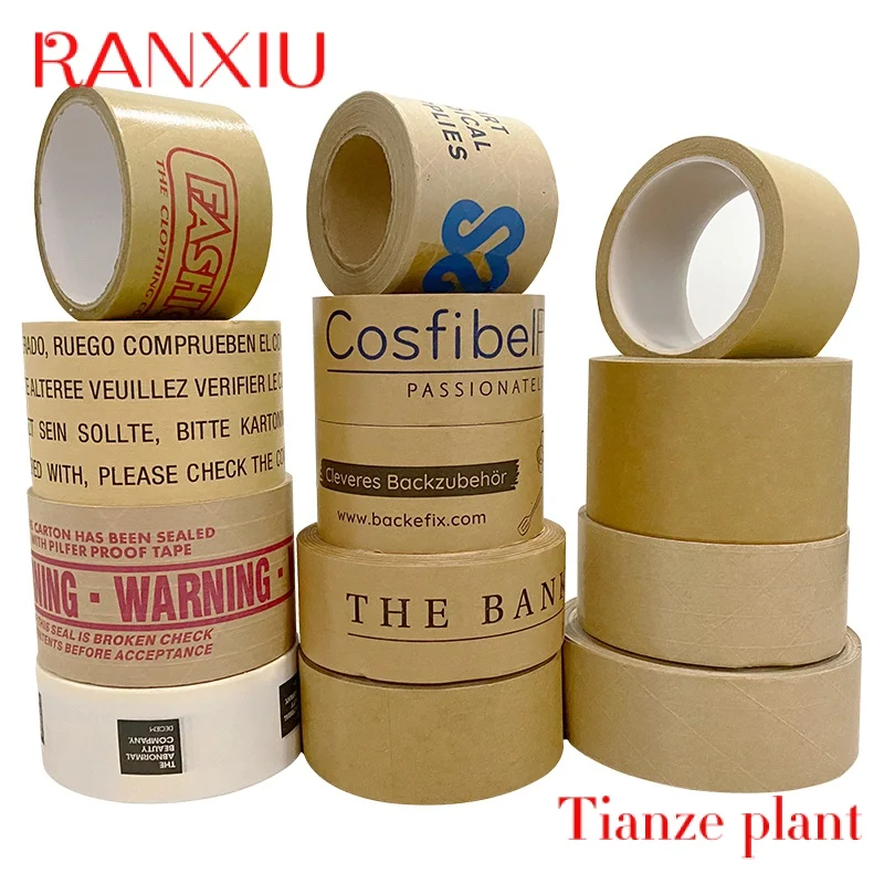 

Custom Custom Printed Carton Packing Self Adhesive Kraft Paper Gummed Tape