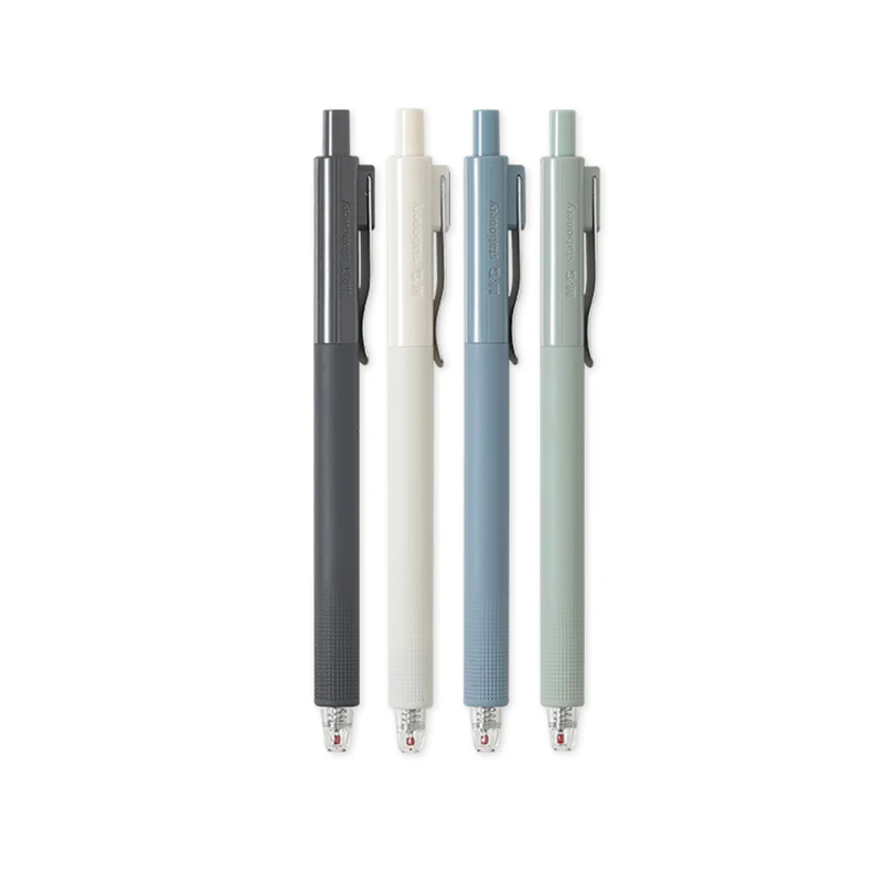 

M&G 4/8 Pcs Gel Pen 0.5mm Black Quick-Drying Ink Needle Tip Cone Pen Head Non-Slip Pen Holder Finance Signature Pen Stationery