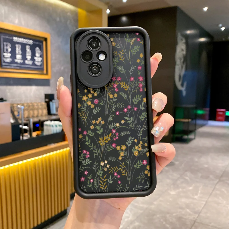 Elegant Floral Soft Silicone Shockproof Phone Case