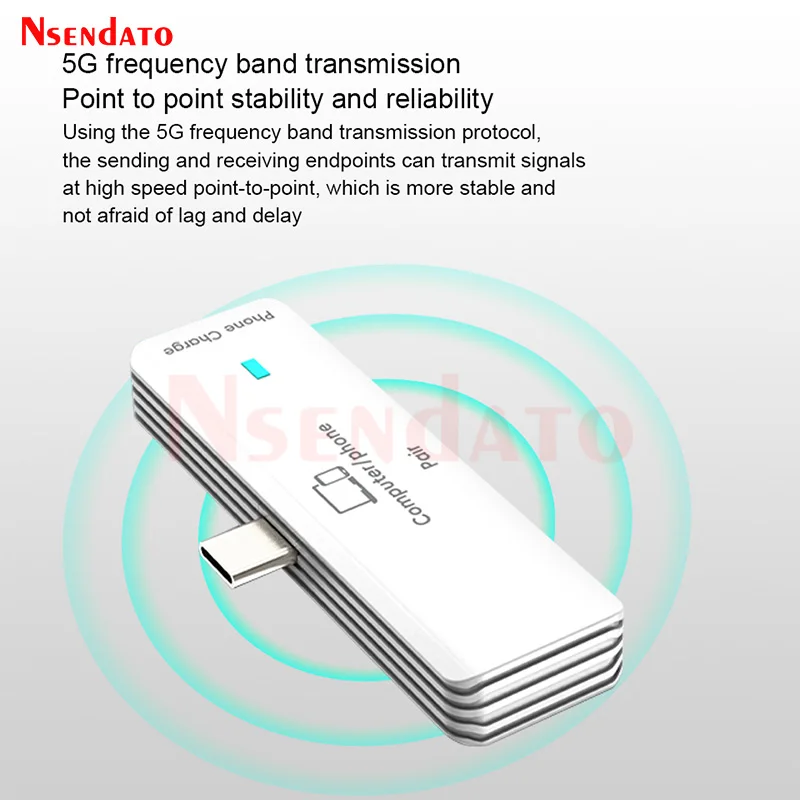 5.8G 1080P Wireless HDMI Video Audio Transmitter Receiver Extender 50m Wifi Display TV Dongle for TV Box Monitor Projector PC