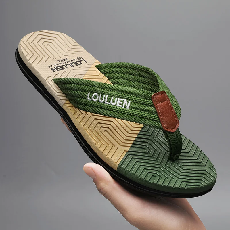 

Men's slippers fashion breathable casual men's sandals summer outdoor hot flip-flops men's summer beach slippers