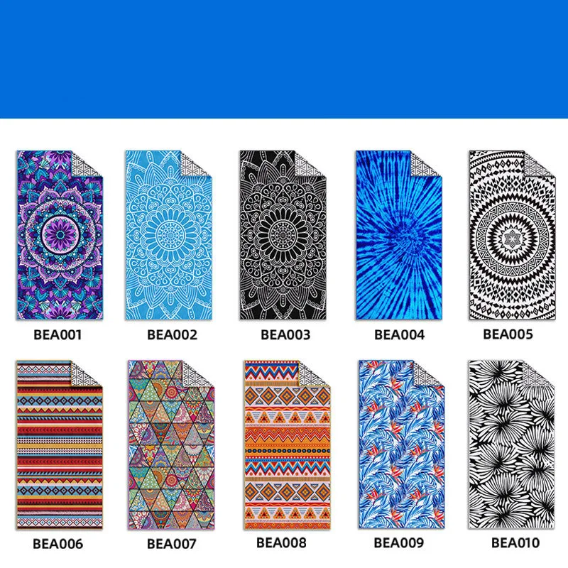 Adult Beach Towels Superfine Fiber Sand Blasting Line Speed Not Dry Towel 2