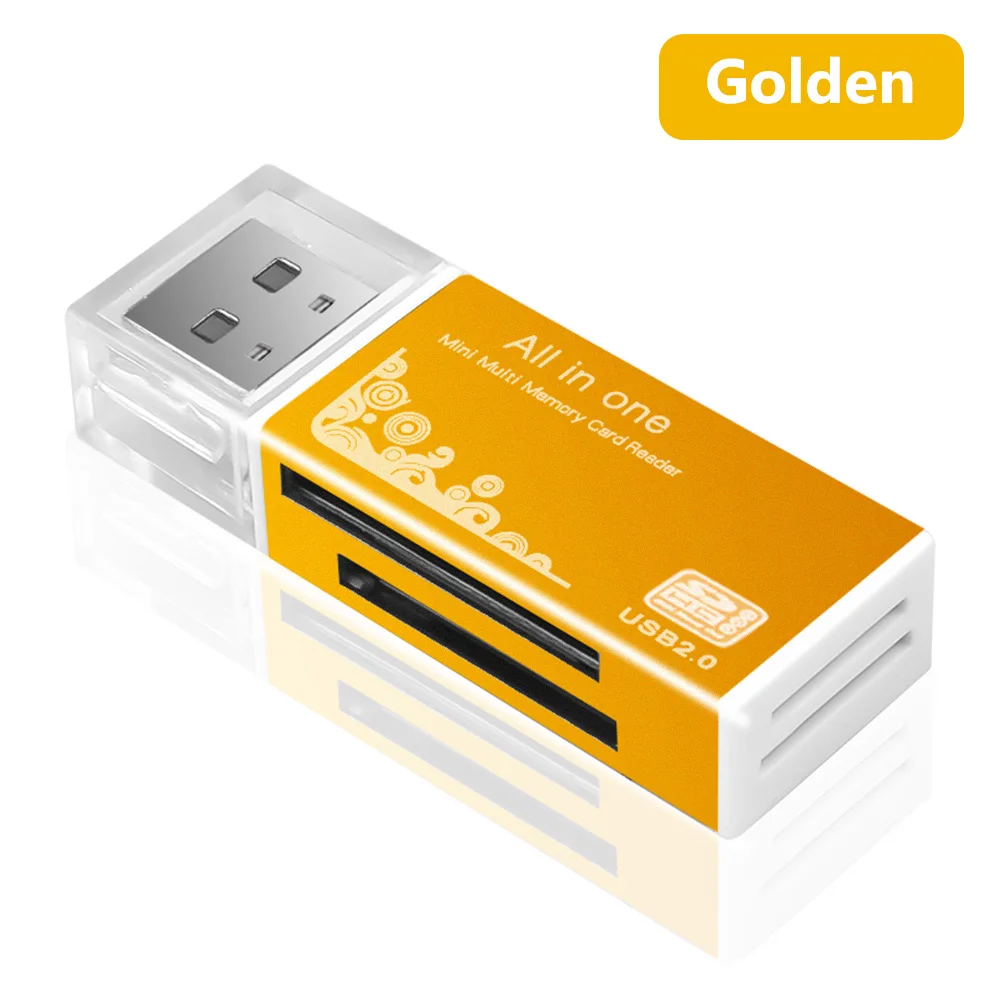 4-in-1 Multi-Format USB 2.0 Memory Card Reader Adapter