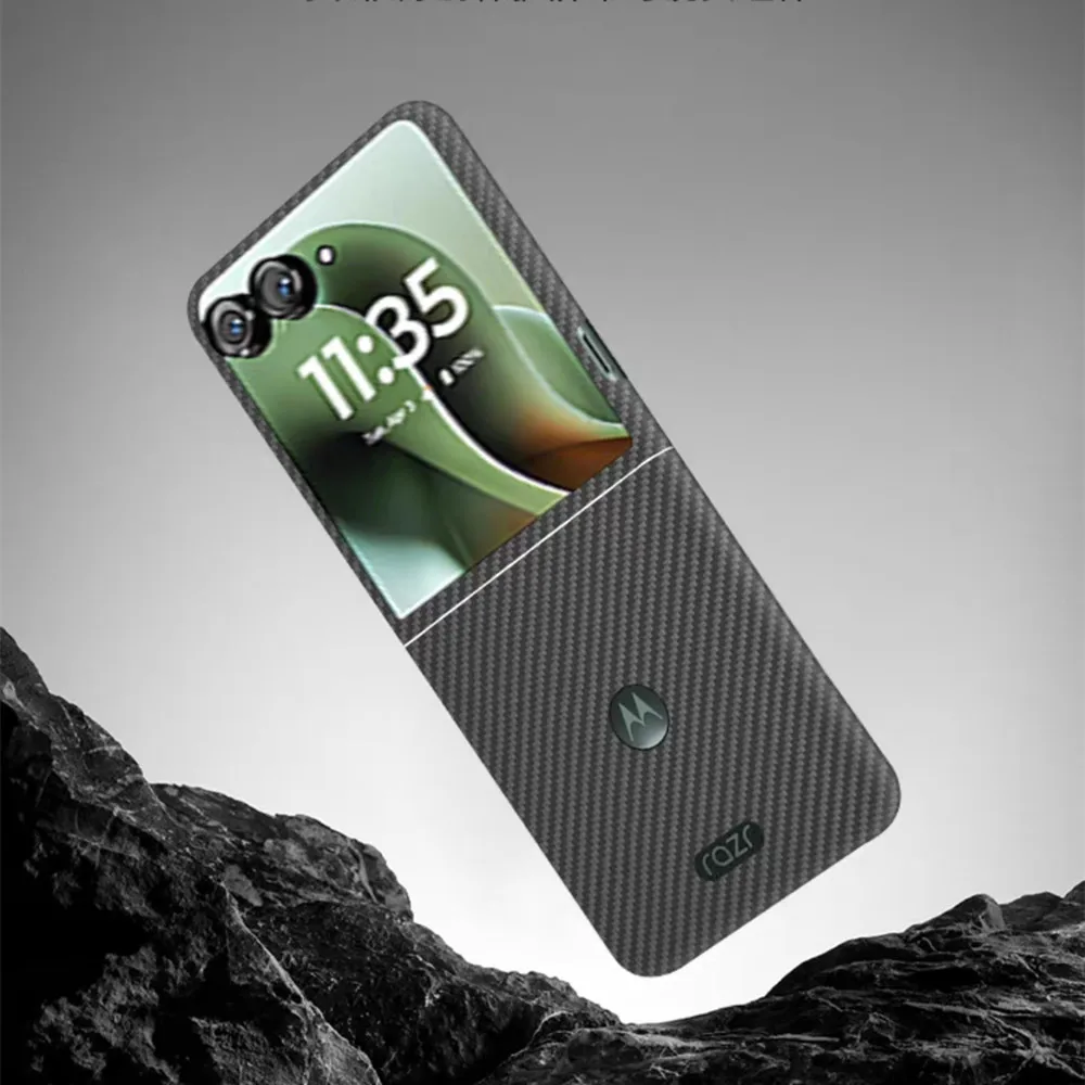 Premium Real Aramid Carbon Fiber Slim Case - Thin, Lightweight, Matte Armor Back Cover