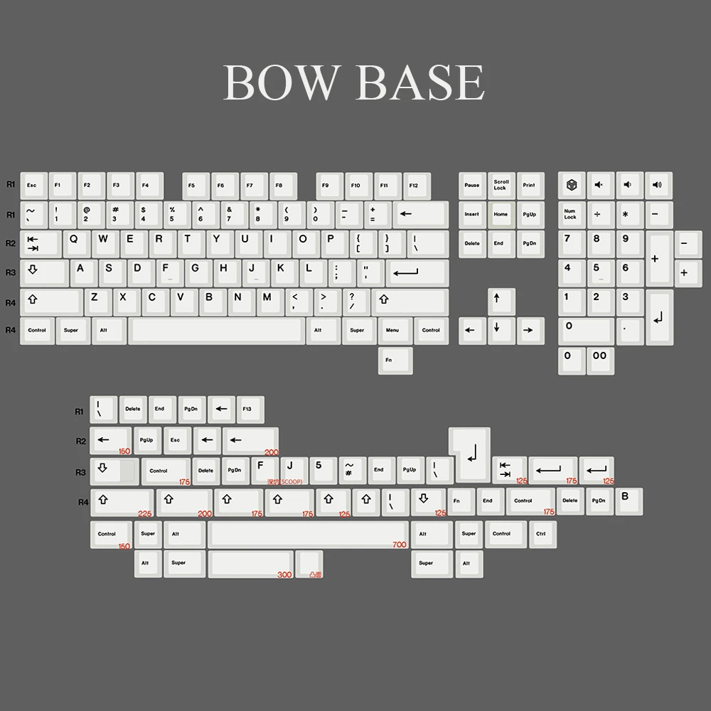 GEEKARK BOW Pure White Keycaps For Cherry Mx Gateron Kailh Box TTC Cross Switch Mechanical Keyboard Cherry Profile PBT Key Cap best pc keyboard