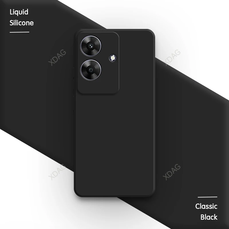Soft Silicone Solid Color Phone Case - Basic Original Back Cover