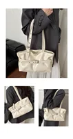 Large Capacity Women’s Shoulder Bag Tote Commuter Bag Simple Vintage Cross-Border New Style Bag Versatile Sensation 2025