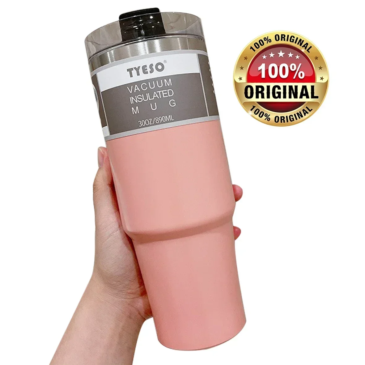 thumbnail image 1 of TYESO Thermal Cup thermos water bottle for Coffee Mug Stainless Steel Vacuum Flask Tumbler with Straw Travel insulated Drinkware, 1 of 5