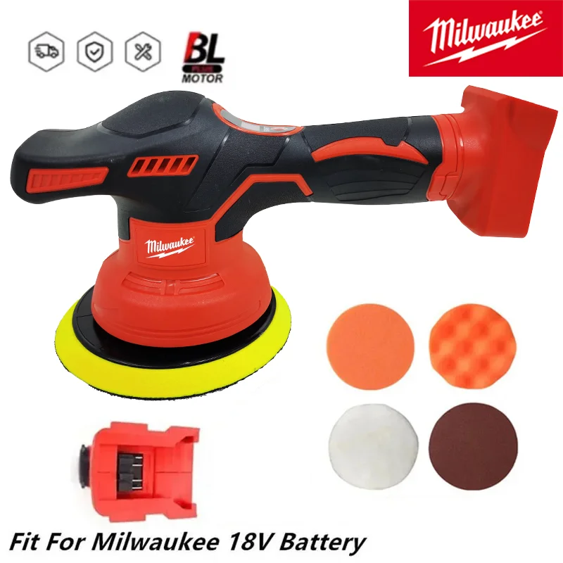 Milwaukee 8 Gears Digital Display Cordless Car Polisher Electric Polisher Auto Car Waxing Polishing Machine For Milwaukee