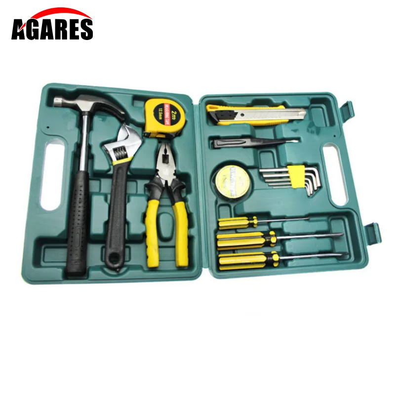 

16Pcs/Set On-board Household Maintenance Kit, Manual Combination Tool Set, Household Hardware Tool Maintenance Group