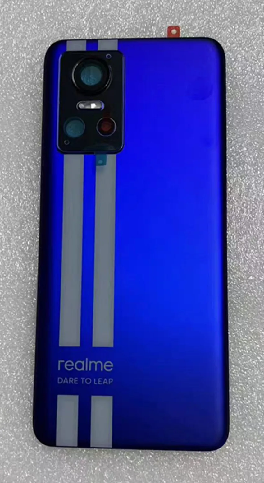 HAOYE Cover Per Realme GT Neo 3 - Custodia Ultrasottile Doppio Strato Trasparente Blu Con Paraurti E Dissipazione