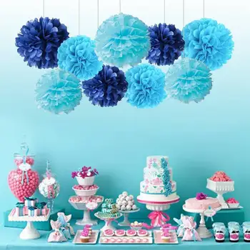 Tissue Paper Pom Poms 1