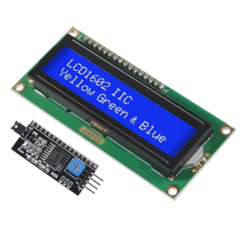Aokin LCD1602 1602 LCD-module Blauw scherm 16x2 karakter LCD-scherm met IIC I2C seriële interface-adaptermodule