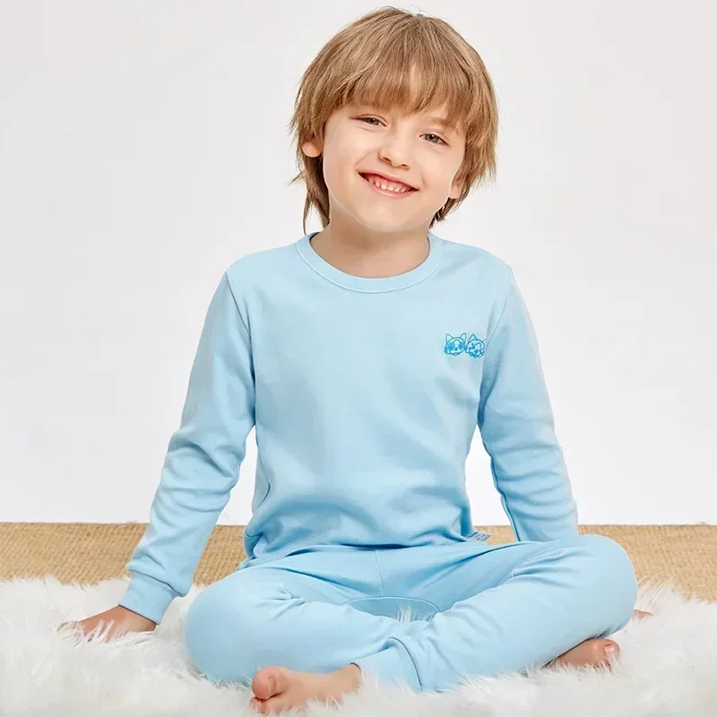 Kids Pajamas Set Kids Pajamas Pajama Sets Kids Clothing Set Teens Baby Boy Pajamas Autumn Long Sleeve Children's Clothing Sleepwear Cotton Pyjamas Sets For Kids 4 6 8 10 12 14 Years
