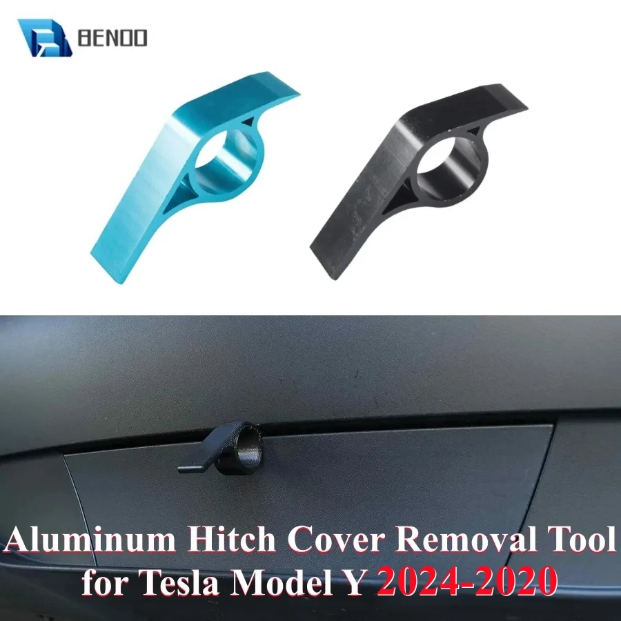 2 PCS Aluminum Alloy Tesla Model Y Hitch Cover Removal Tool Durable Pry Bar  Set and Removal Tools for Tesla Model Y 2024 2023