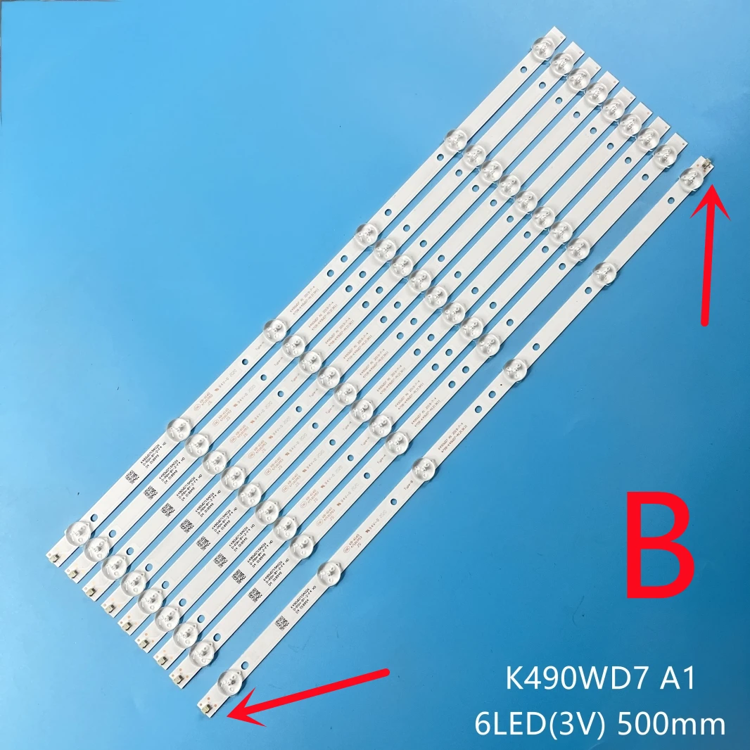 

LED Backlight Strip for K490WD7 A1 4708-K49WD7-A1213K11 49PFT6100/54 49PFF5455/T3 49PFF5250 LE49K51S AOC LE49F1761 49PUF6050