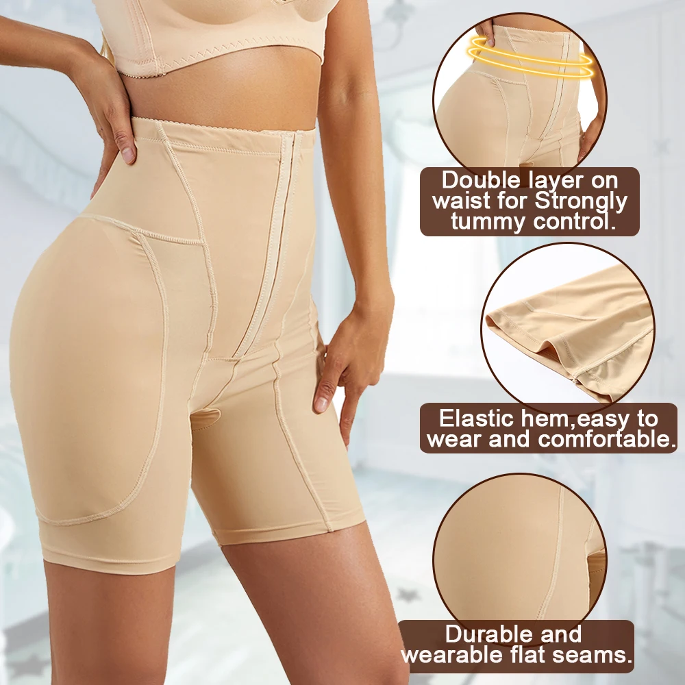 Velssut Butt Lifter Shapewear Panties Women Hip Enhancer Tummy Control Butt Lifting Shapewear with Pads Hip Shaper Body Shaper