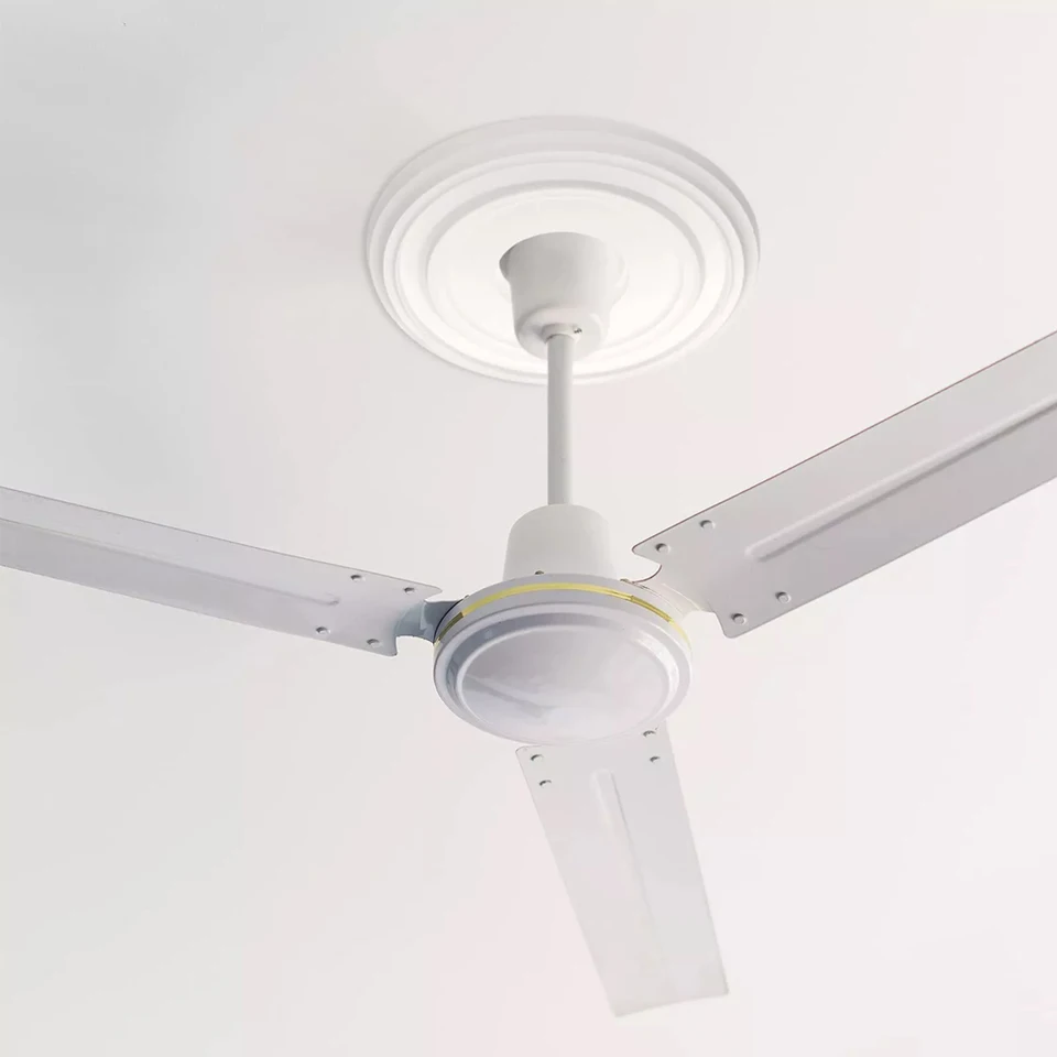 315mm Round Ceiling Medallion, PU Decorative Cover Plate, For Fans