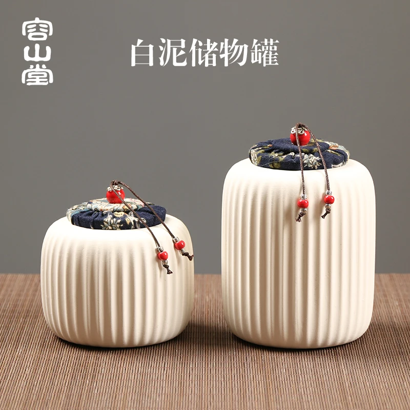 

Airtight Accessories Tea Caddies Gift Storage Ceramic Smell Proof Packaging Tea Box Organizer Caixa Para Cha Dining Bar