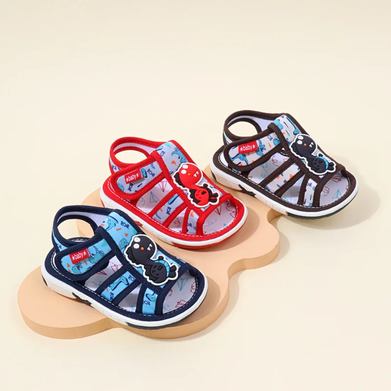 Baby Sound Shoes Toddler Prewalking Summer Sandal High Quality Cute Animal for Boys and Girls Kid Squeaky Sneaker 2024New MY2402 3