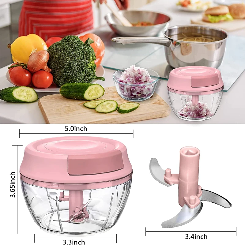 1pcs Food Chopper, Vegetable Chopper, Onion Chopper, Garlic Chopper Hand  Chopper For Vegetables, Handheld Veggie Chopper, Nut Chopper, Chopper  Vegetable Cutter, Dishwasher-Safe, (White)