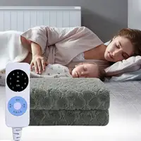 Electric Heated Blanket 9 Heat Settings Timer Warm Under Blanket Washable 1.8x1.2m