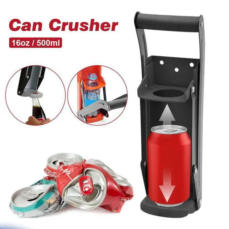 

Oz 500 Ml Large Bottle Press Can Opener Beer Can Crusher Wall-mounted Kitchen Utensils Tool Belt Box Classic Red Black