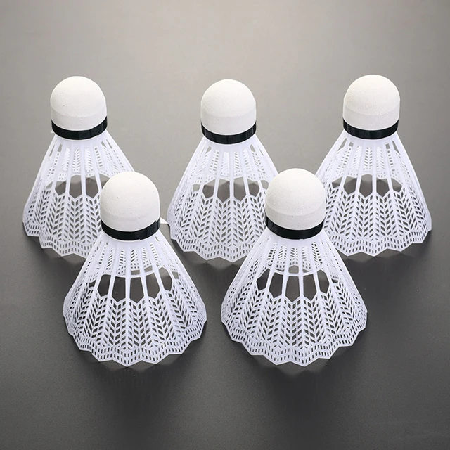 Set de 12 volants de badminton en plastique à haute stabilité et  durabilité, balles de