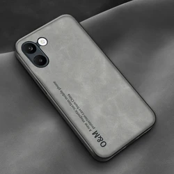 Luxury PU Leather Ultra Thin Magnetic Protection Cover Case - POCO X8 Pro (Light Gray)