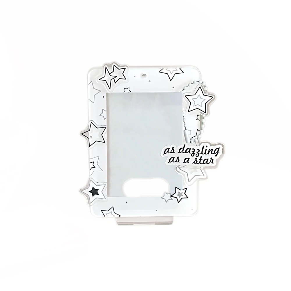 INS Star Series Photo Frame Acrylic Cartoon Photocard Holder Korean Ins Idols Card Holder Photo Stand Card Display Stand Decor 5