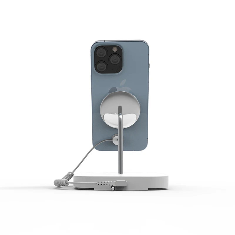 6 Pcs New Design Wireless Charger & Alarm Stand Security Display For IPhone Anti-theft Device Secure System Display Holder